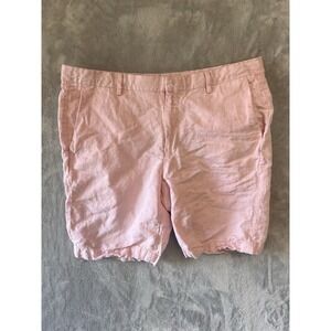 Baird Mcnutt Linen Murano‎ Men's Preppy Pink Shorts Size 36
